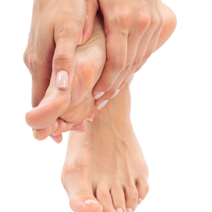 woman having a foot treatment